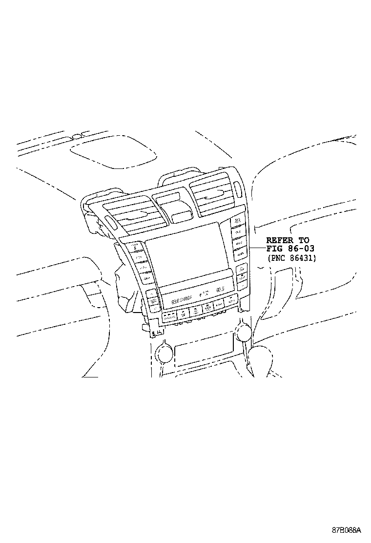  LS460 460L |  HEATING AIR CONDITIONING CONTROL AIR DUCT