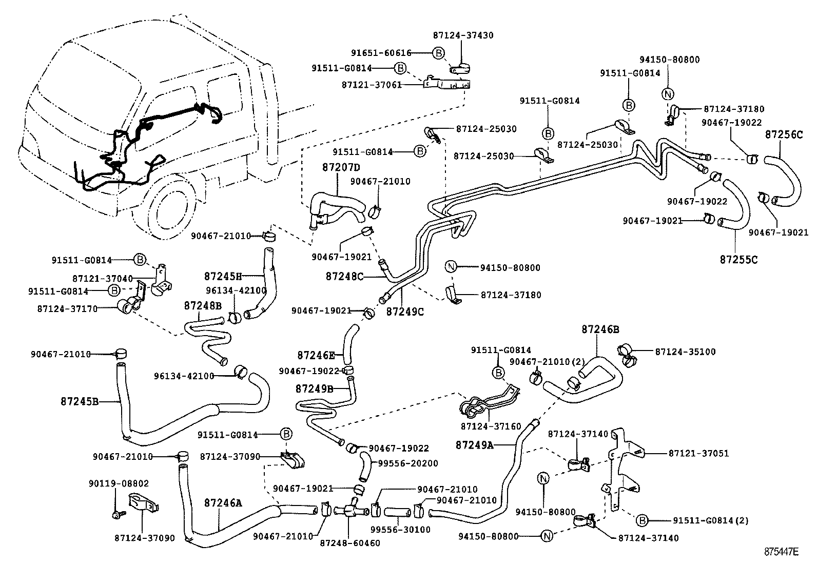  DYNA TOYOACE |  HEATING AIR CONDITIONING WATER PIPING