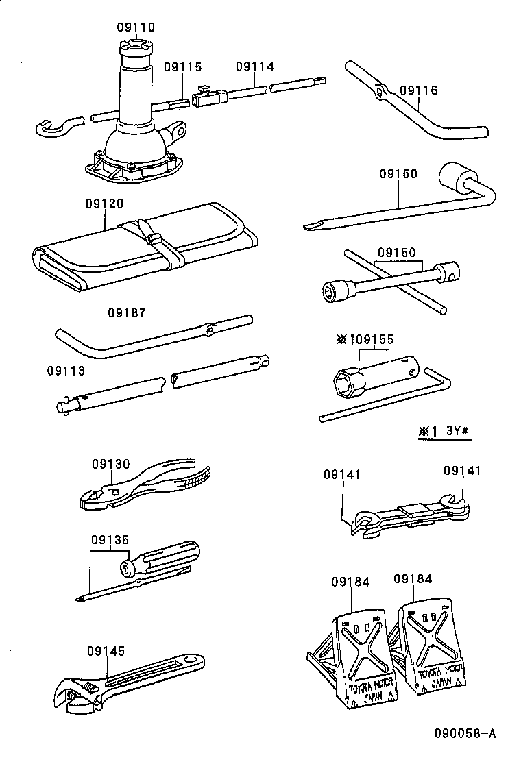  DYNA 150 TOYOACE G15 |  STANDARD TOOL