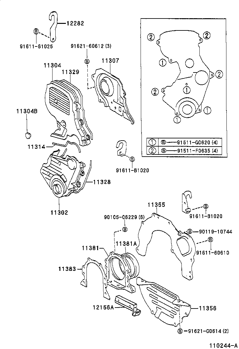  MARK 2 WG |  TIMING GEAR COVER REAR END PLATE
