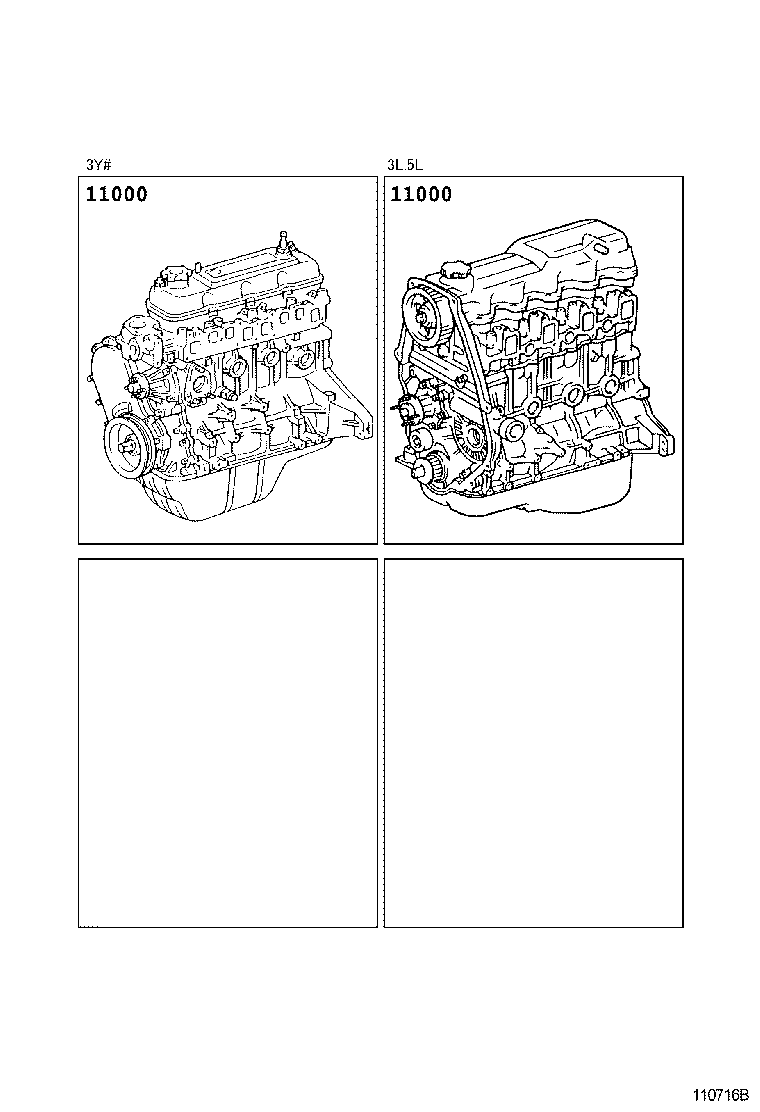  DYNA 150 TOYOACE G15 |  PARTIAL ENGINE ASSEMBLY