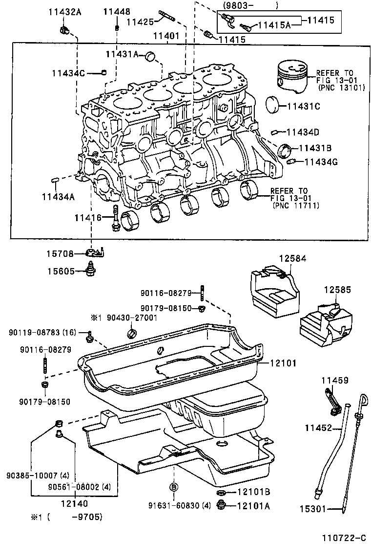  DYNA 150 TOYOACE G15 |  CYLINDER BLOCK