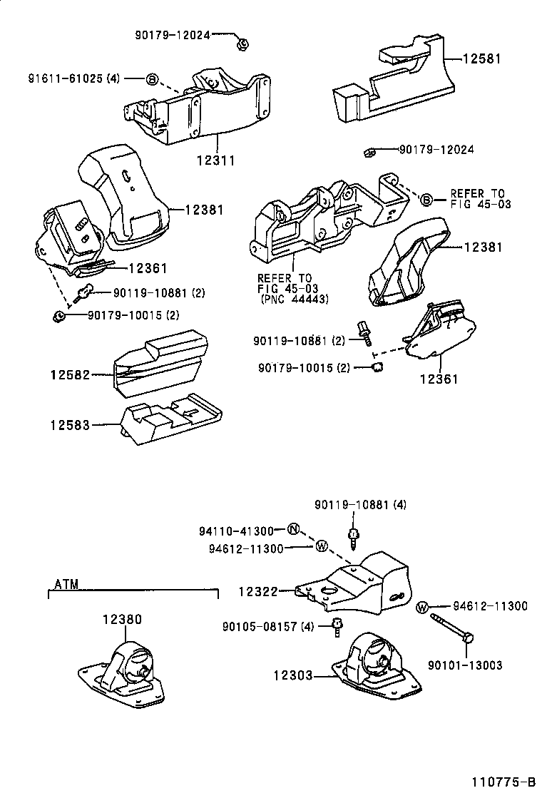  DYNA 150 TOYOACE G15 |  MOUNTING