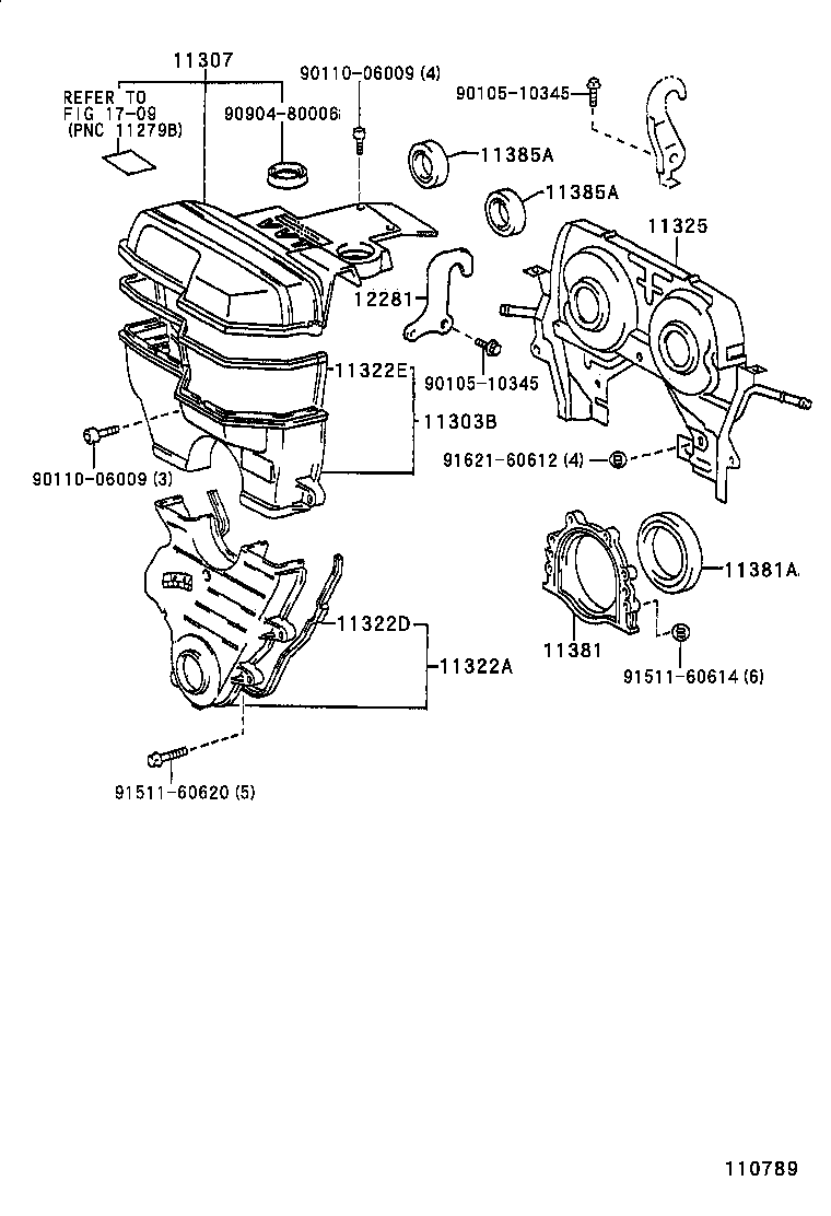  CROWN |  TIMING GEAR COVER REAR END PLATE