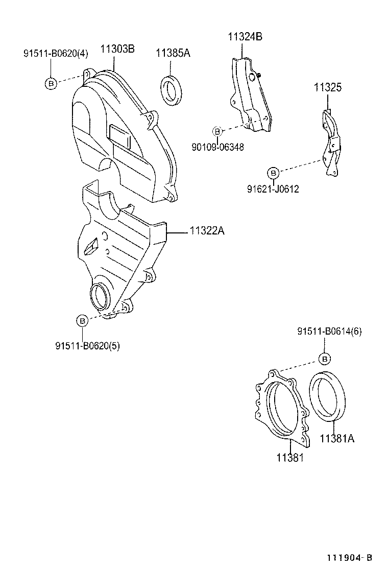  VEROSSA |  TIMING GEAR COVER REAR END PLATE