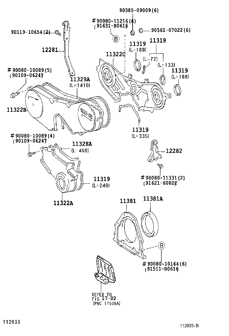  PRONARD |  TIMING GEAR COVER REAR END PLATE