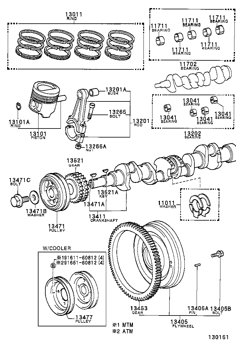  LITE TOWNACE TRUCK |  CRANKSHAFT PISTON