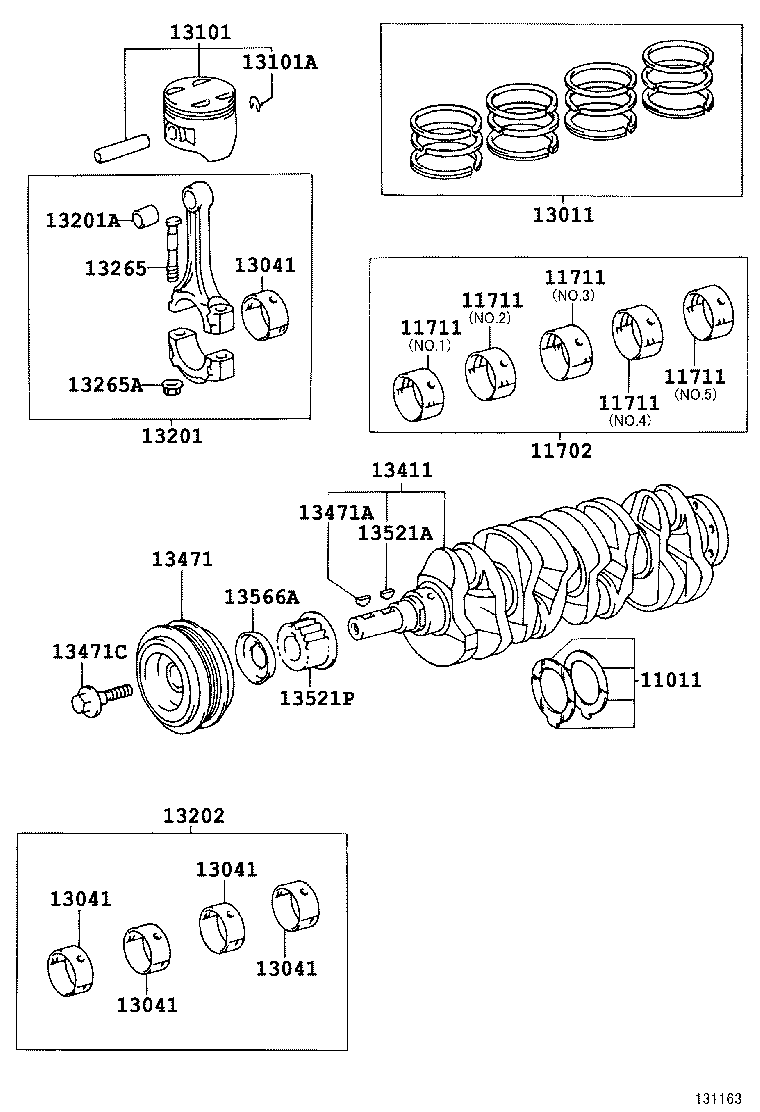  HARRIER |  CRANKSHAFT PISTON