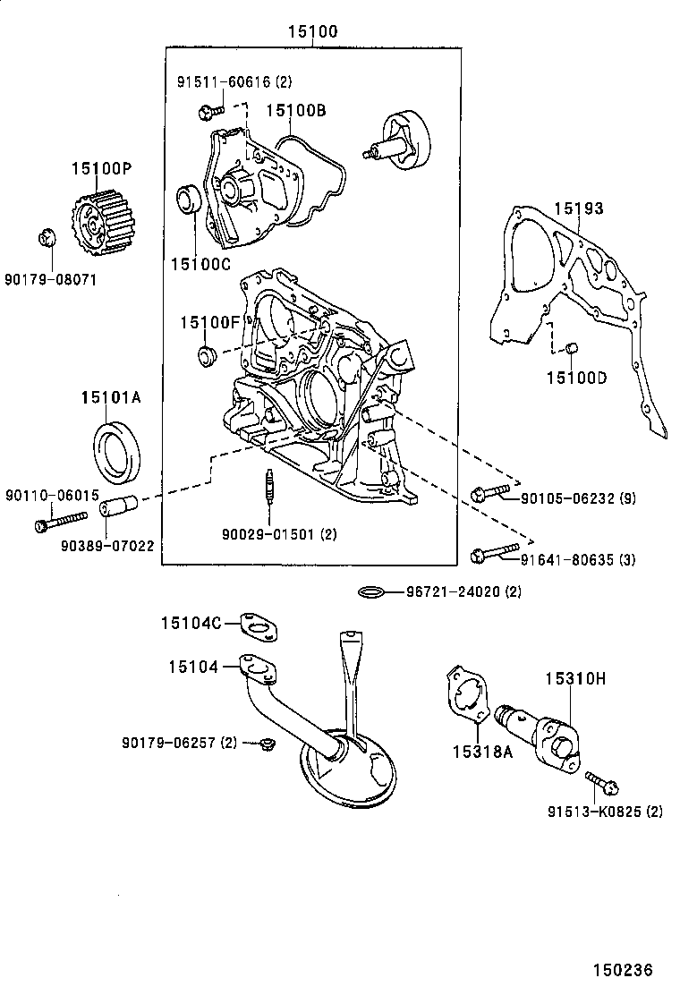  CALDINA |  ENGINE OIL PUMP