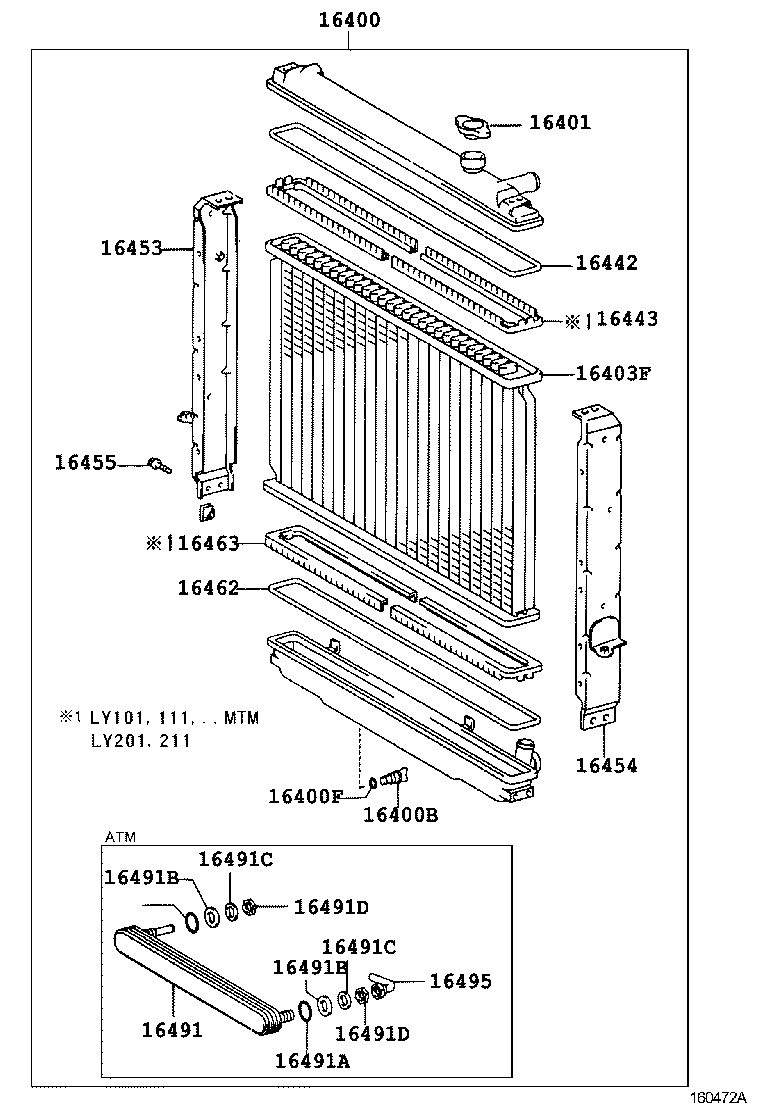  DYNA 150 TOYOACE G15 |  RADIATOR WATER OUTLET