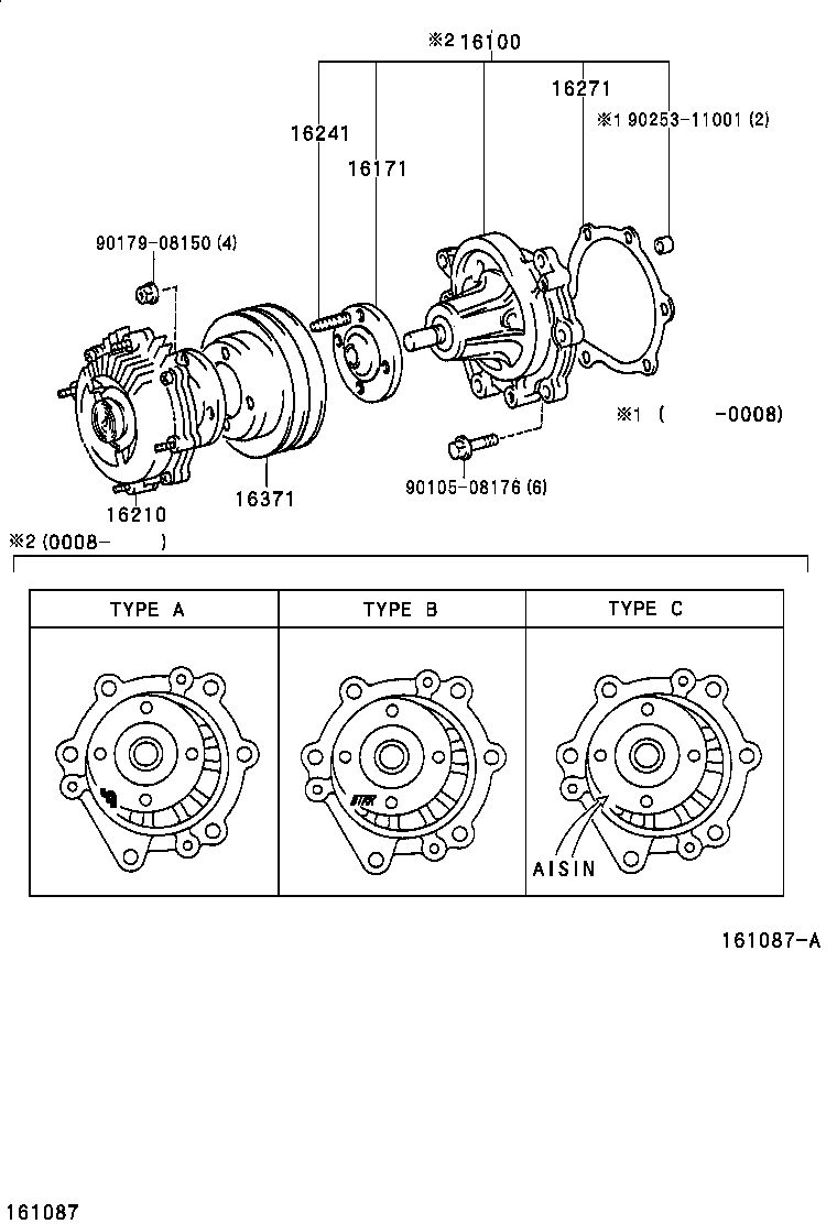  HIACE REGIUSACE |  WATER PUMP