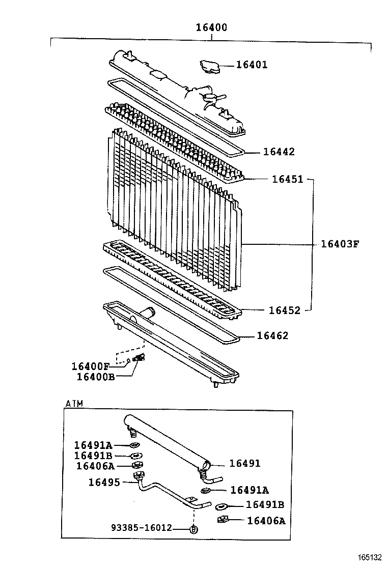  CAMRY VISTA |  RADIATOR WATER OUTLET