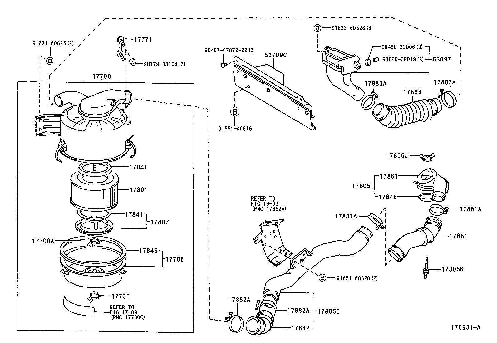  DYNA 200 TOYOACE G25 |  AIR CLEANER