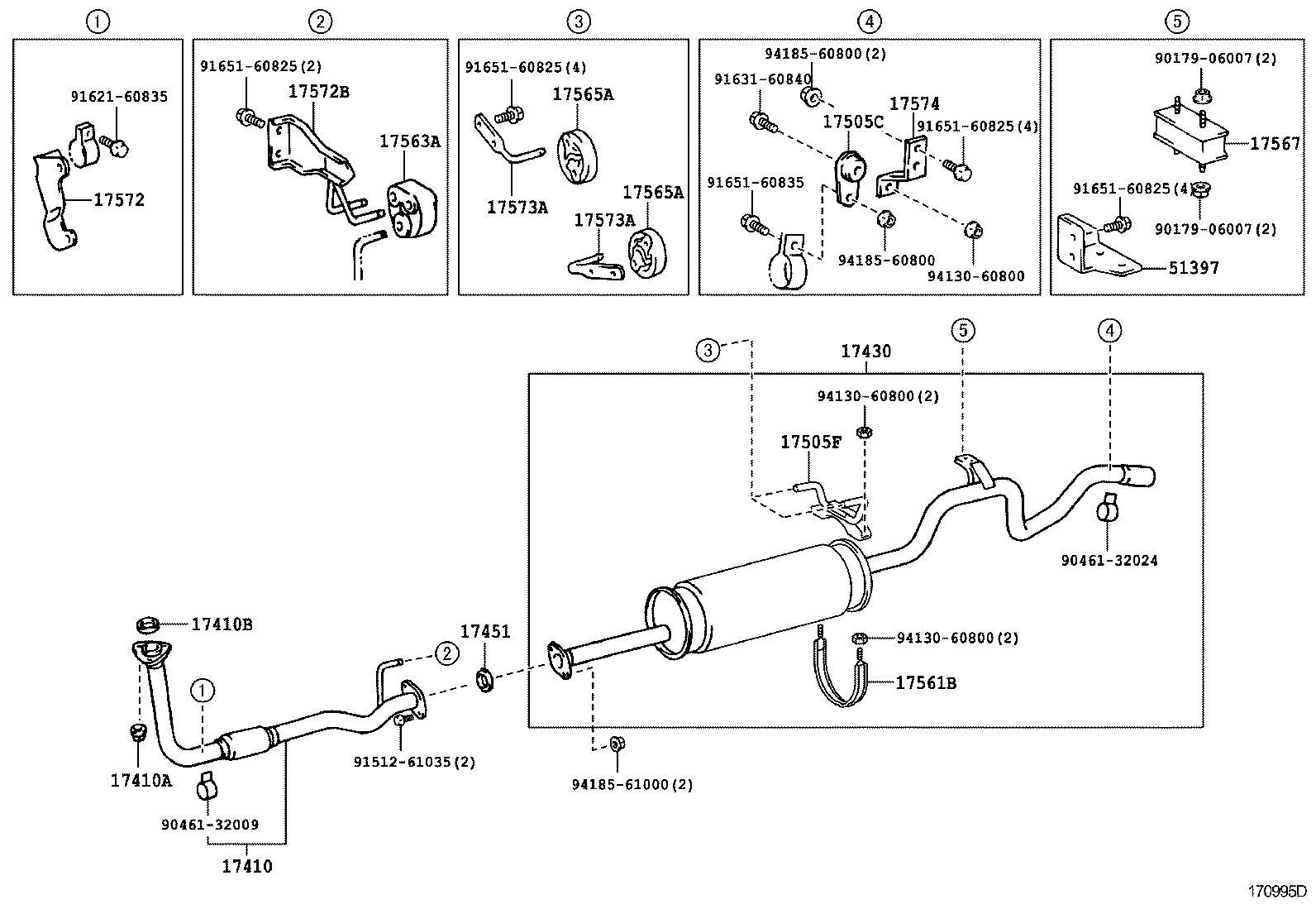  DYNA 150 TOYOACE G15 |  EXHAUST PIPE