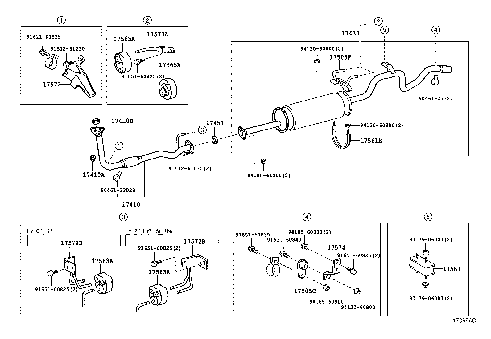  DYNA 150 TOYOACE G15 |  EXHAUST PIPE