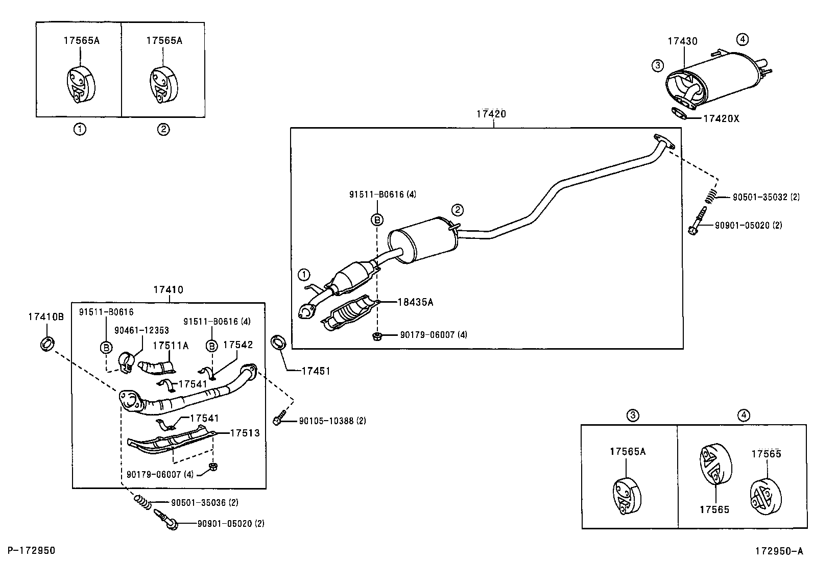  ESTIMA HYBRID |  EXHAUST PIPE
