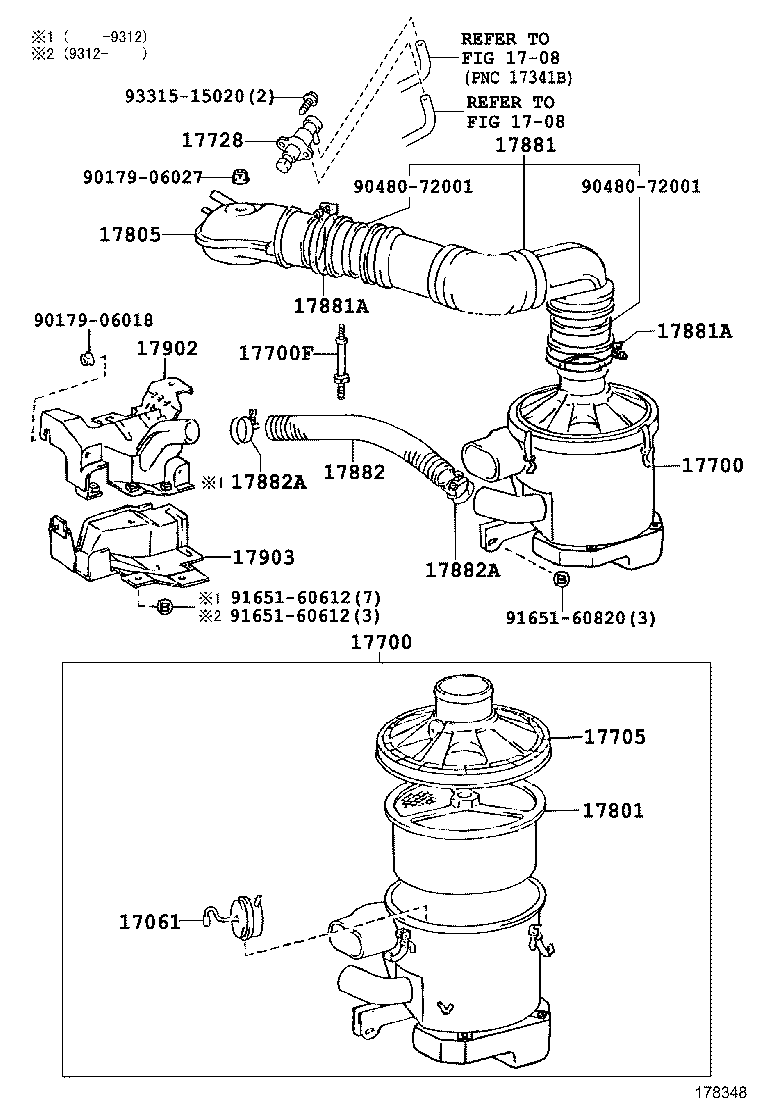  LITE TOWNACE TRUCK |  AIR CLEANER