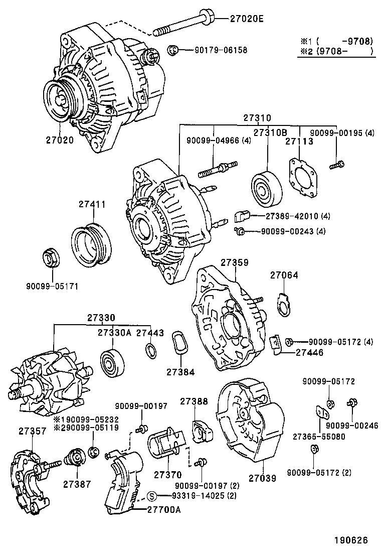  CAMRY VISTA |  ALTERNATOR