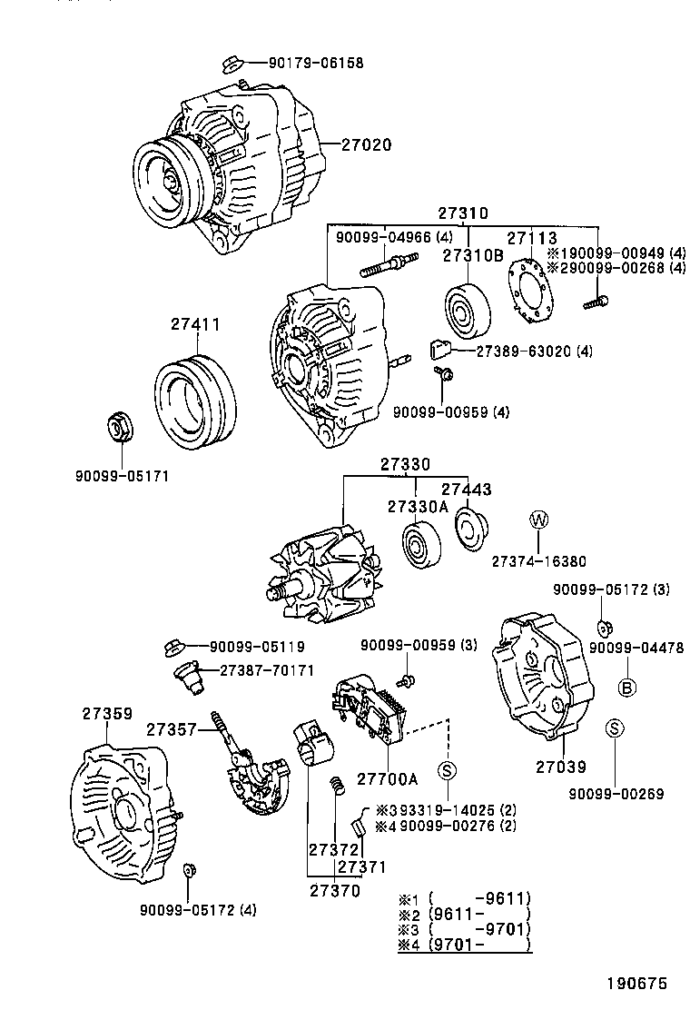  LITE TOWNACE TRUCK |  ALTERNATOR