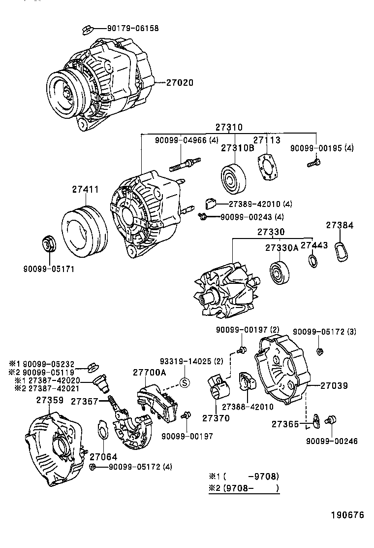  LITE TOWNACE TRUCK |  ALTERNATOR