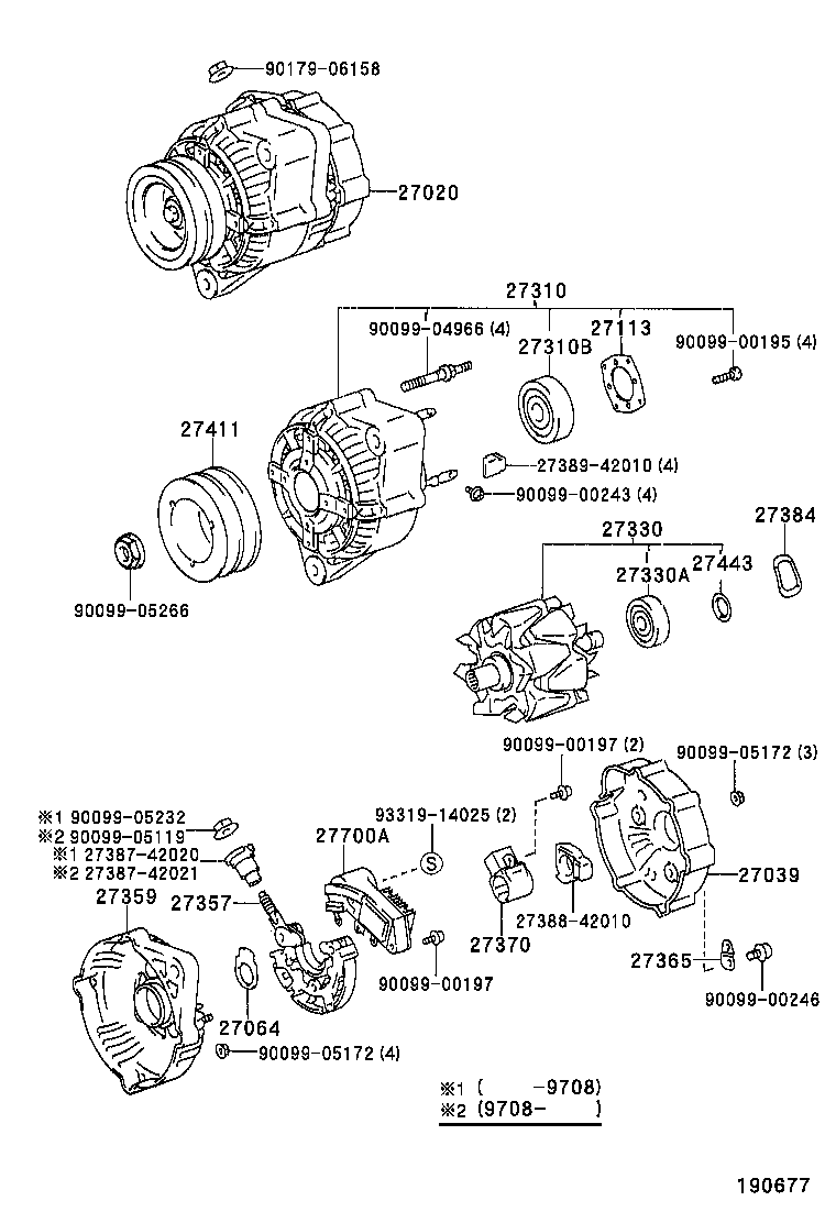  LITE TOWNACE TRUCK |  ALTERNATOR