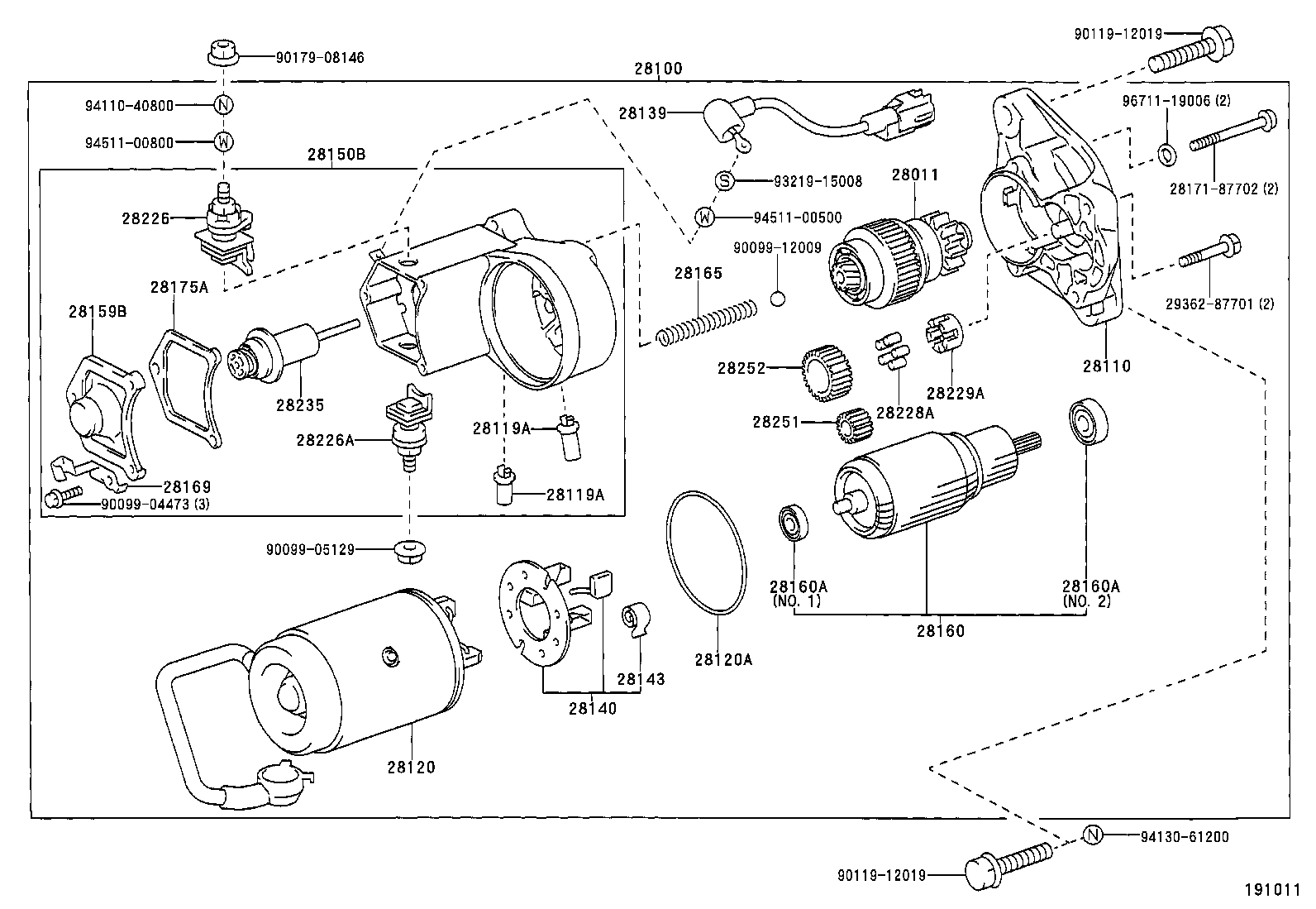  DYNA 150 TOYOACE G15 |  STARTER