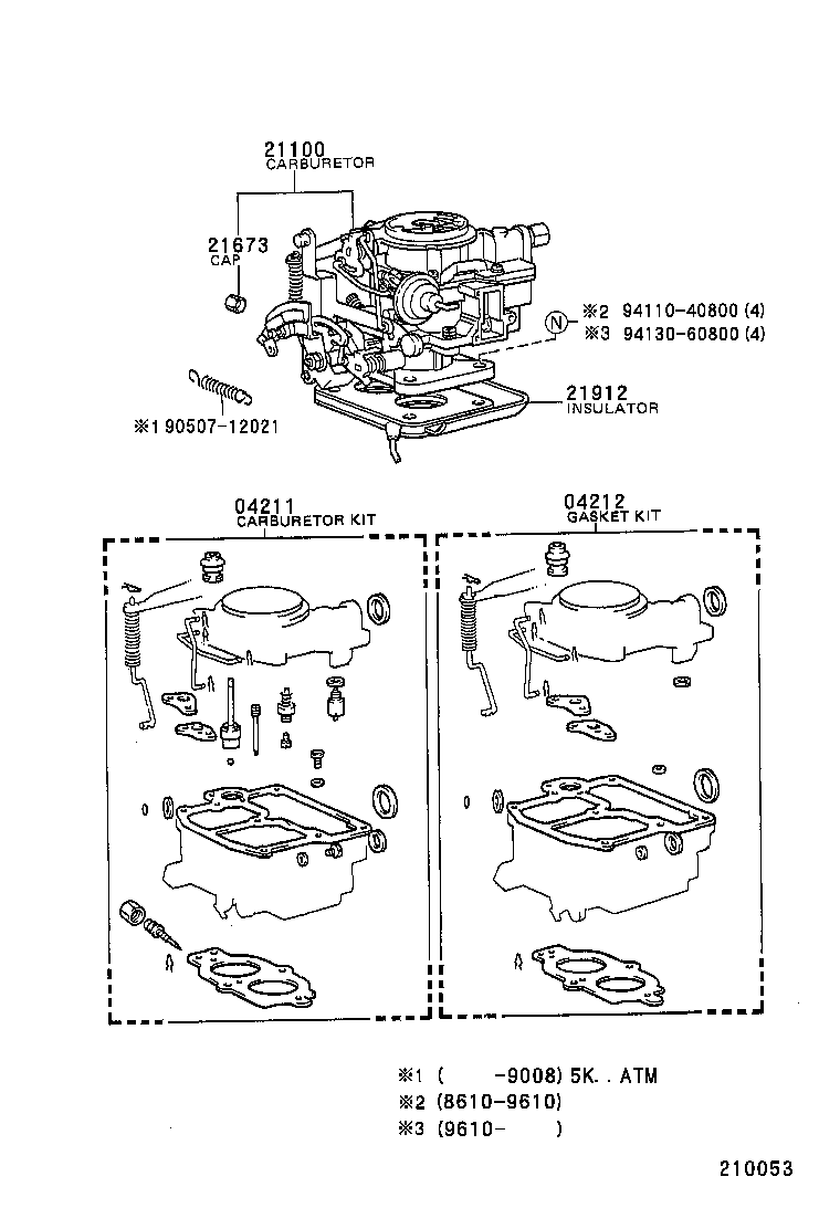  LITE TOWNACE TRUCK |  CARBURETOR ASSEMBLY