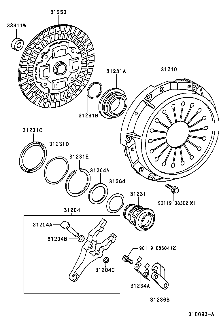  CHASER |  CLUTCH RELEASE FORK