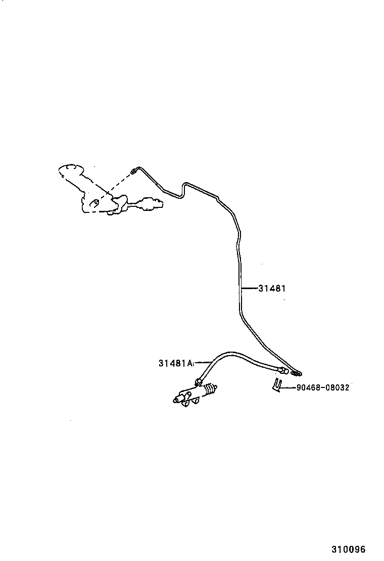  CRESTA |  CLUTCH PEDAL FLEXIBLE HOSE