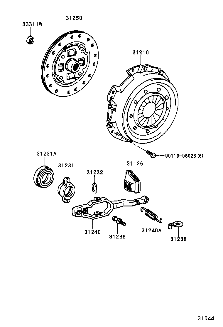  LITE TOWNACE TRUCK |  CLUTCH RELEASE FORK