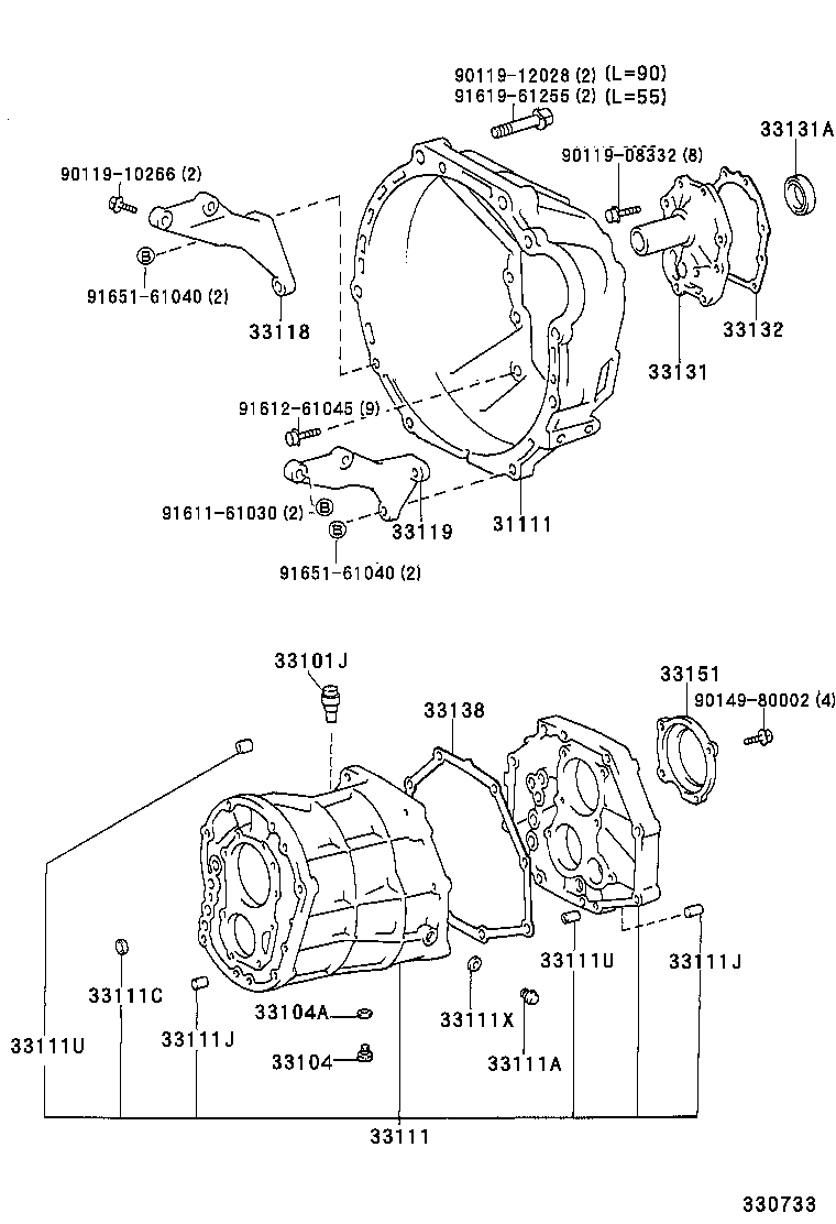  LITE TOWNACE TRUCK |  CLUTCH HOUSING TRANSMISSION CASE MTM
