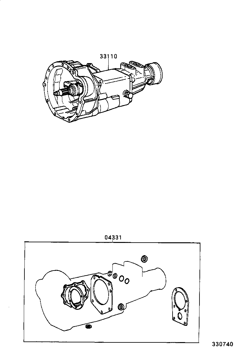  LITE TOWNACE TRUCK |  TRANSAXLE OR TRANSMISSION ASSY GASKET KIT MTM