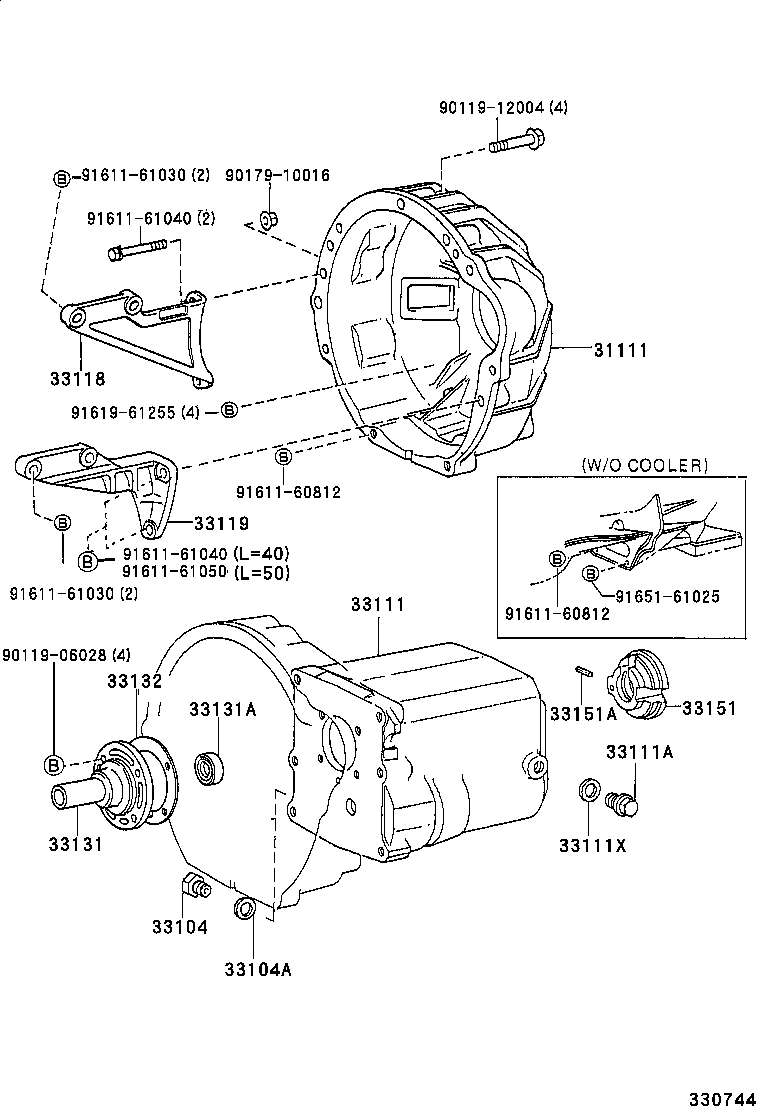  LITE TOWNACE TRUCK |  CLUTCH HOUSING TRANSMISSION CASE MTM
