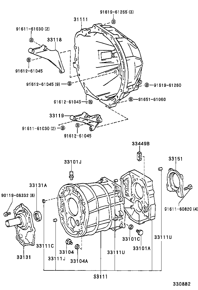  DYNA 150 TOYOACE G15 |  CLUTCH HOUSING TRANSMISSION CASE MTM
