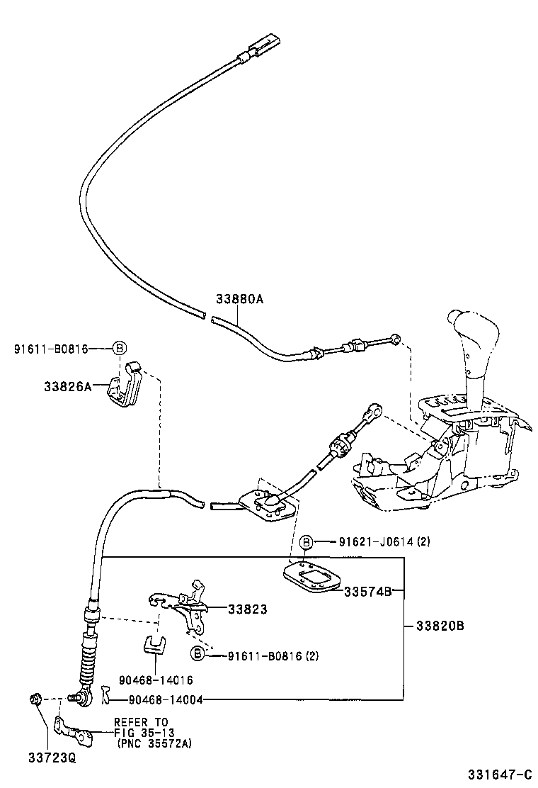  CAMRY |  SHIFT LEVER RETAINER