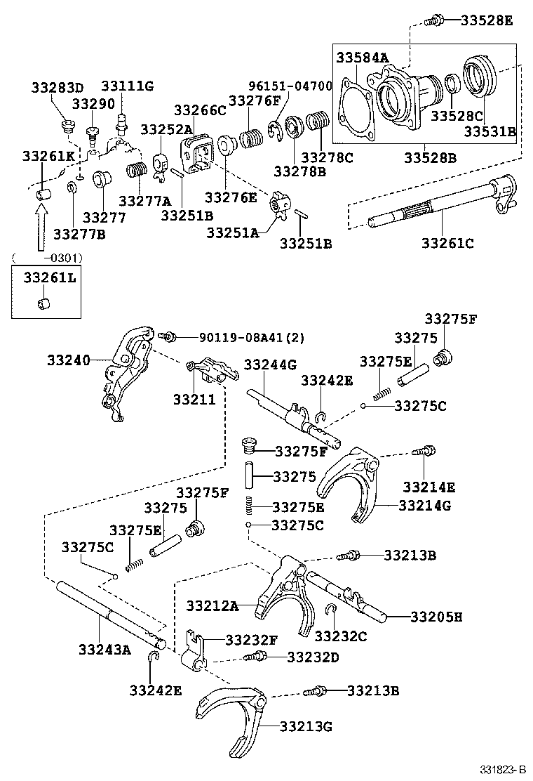  VOLTZ |  GEAR SHIFT FORK LEVER SHAFT MTM