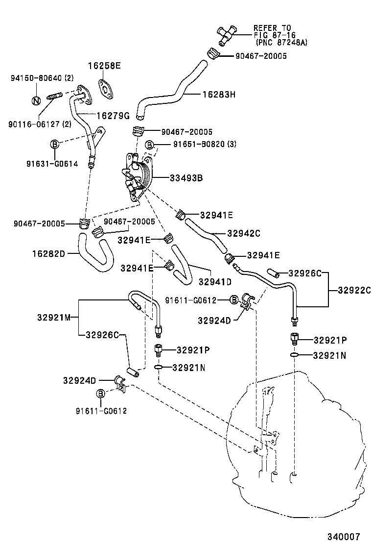  OPA |  OIL COOLER TUBE CVT