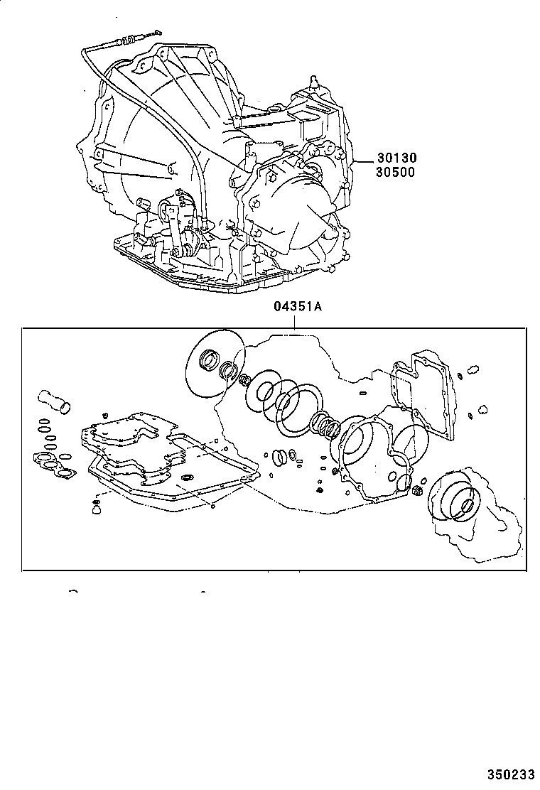  MARK 2 WG |  TRANSAXLE OR TRANSMISSION ASSY GASKET KIT ATM