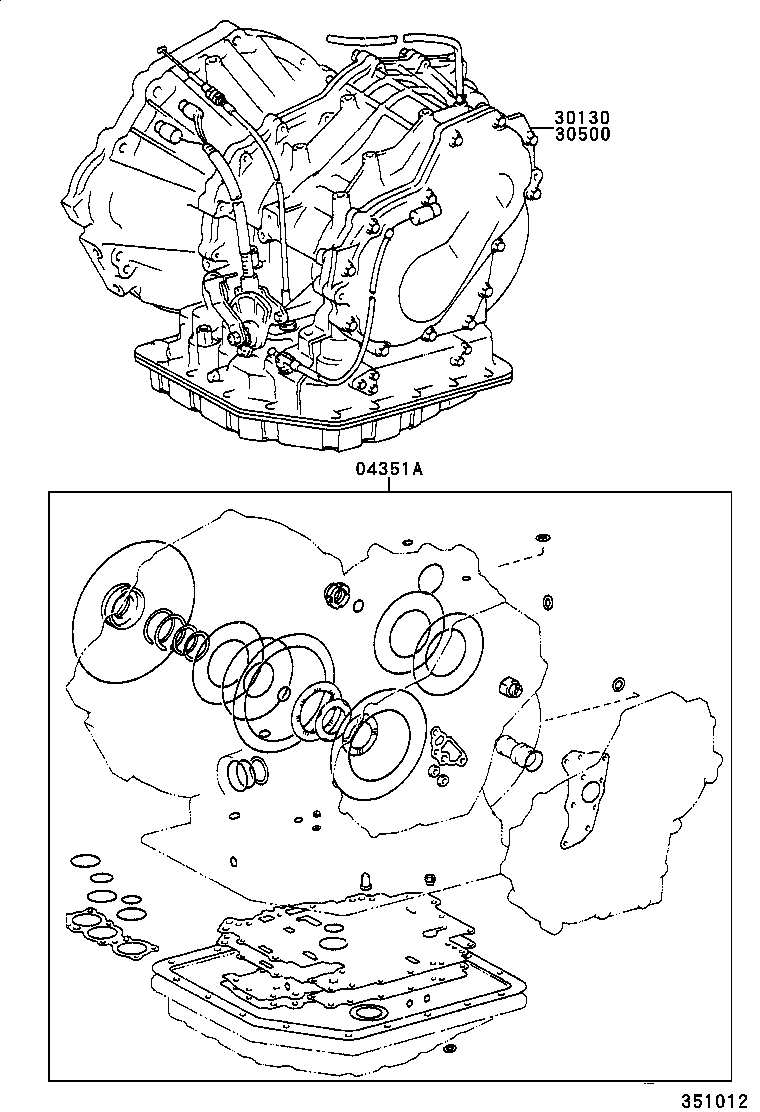  CELICA |  TRANSAXLE OR TRANSMISSION ASSY GASKET KIT ATM