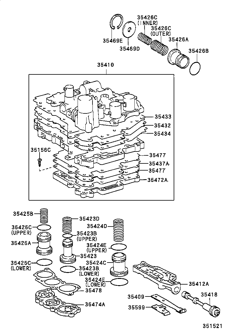  CAMRY GRACIA |  VALVE BODY OIL STRAINER ATM