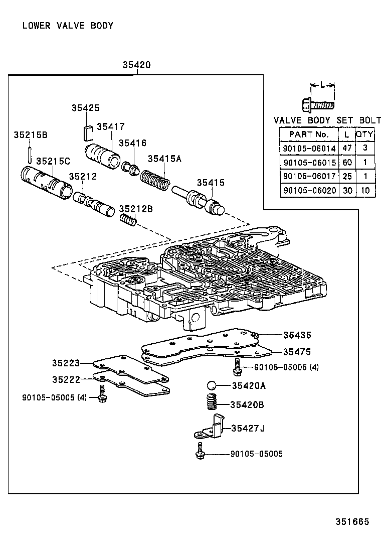 DYNA 150 TOYOACE G15 |  VALVE BODY OIL STRAINER ATM