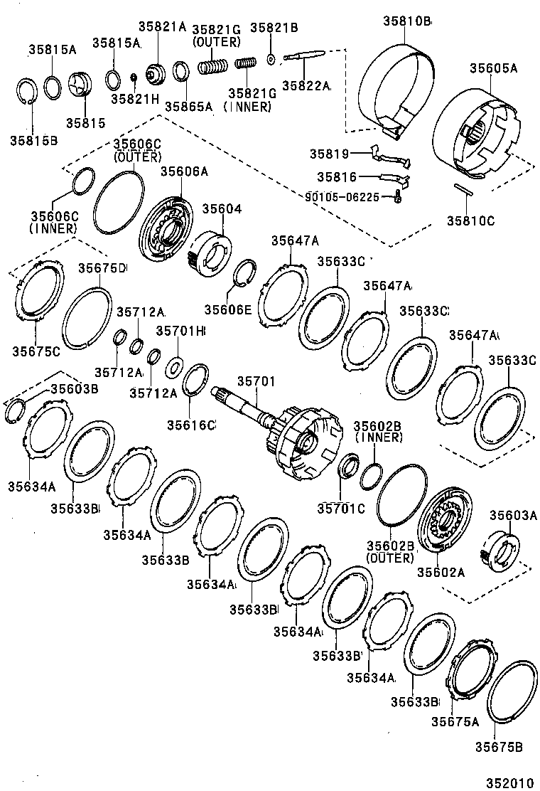  PRONARD |  BRAKE BAND MULTIPLE DISC CLUTCH ATM