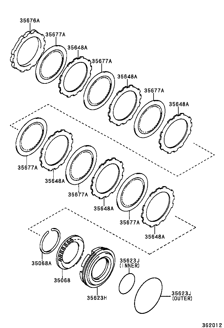  PRONARD |  BRAKE NO 3 1ST REVERSE BRAKE ATM