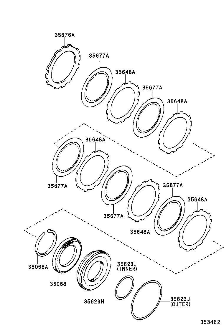  VISTA VISTA ARDEO |  BRAKE NO 3 1ST REVERSE BRAKE ATM