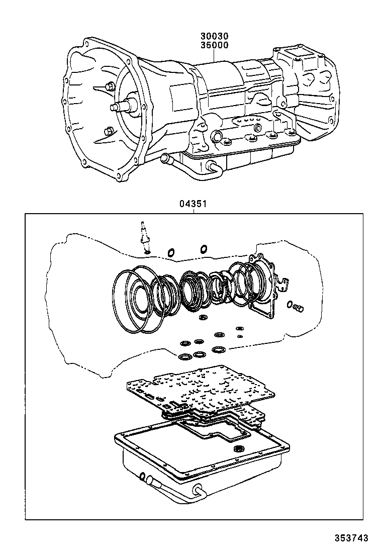 HIACE REGIUSACE | TRANSAXLE OR TRANSMISSION ASSY GASKET KIT ATM