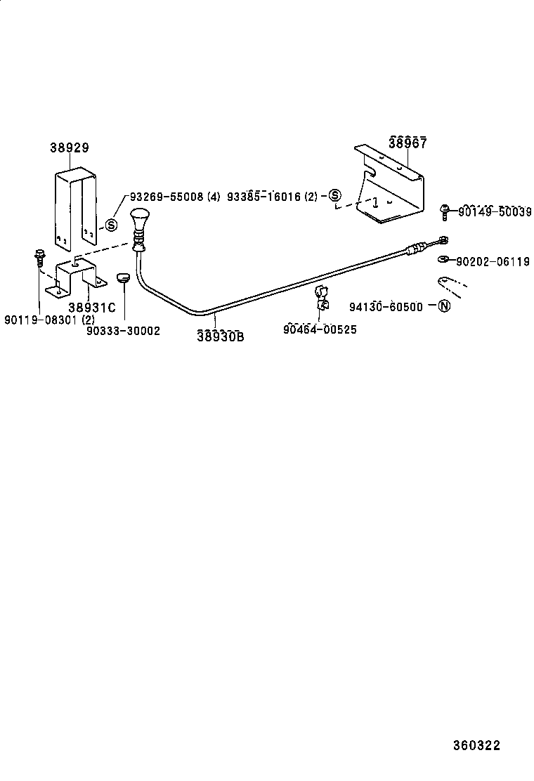 LITE TOWNACE TRUCK | POWER TAKE OFF LEVER LINK