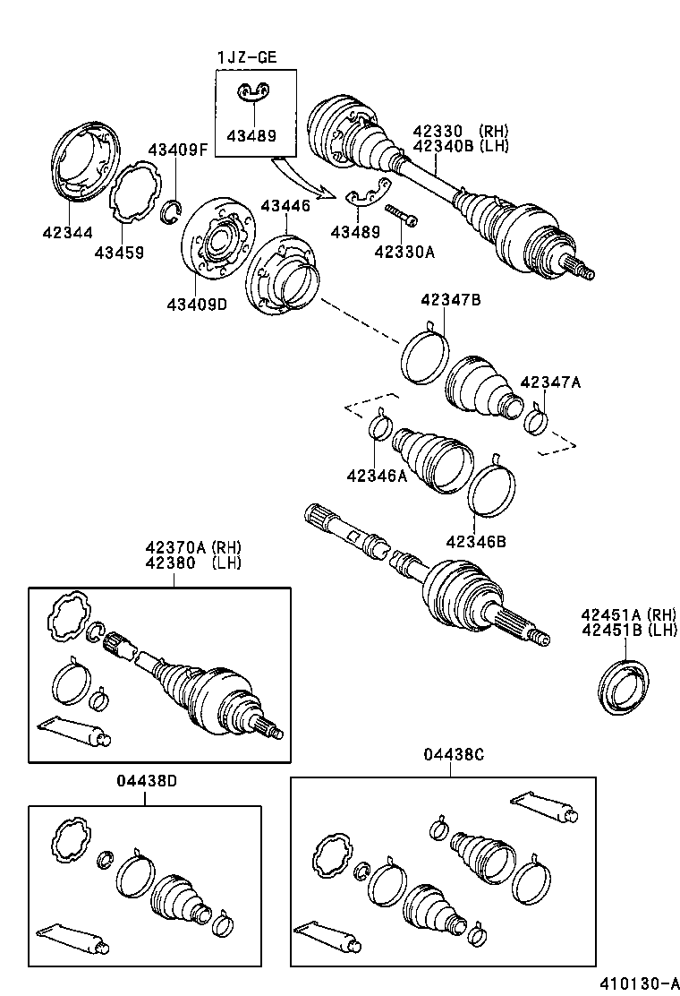  CRESTA |  REAR AXLE SHAFT HUB
