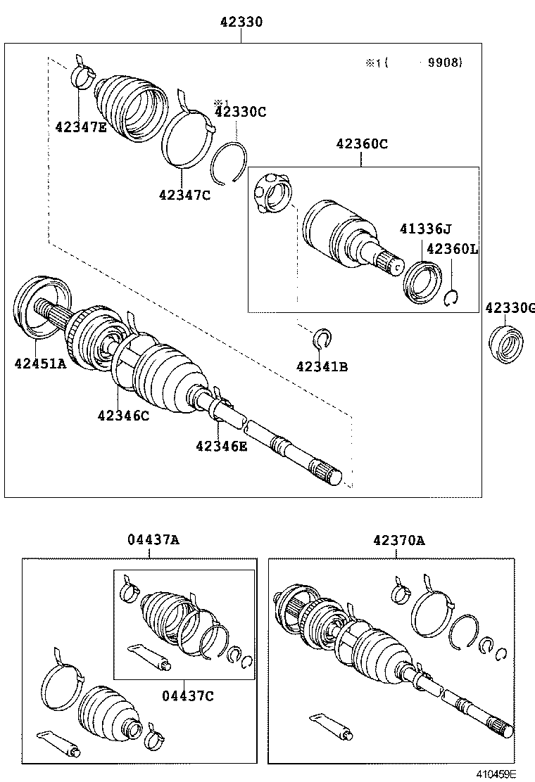  CAMRY GRACIA |  REAR AXLE SHAFT HUB
