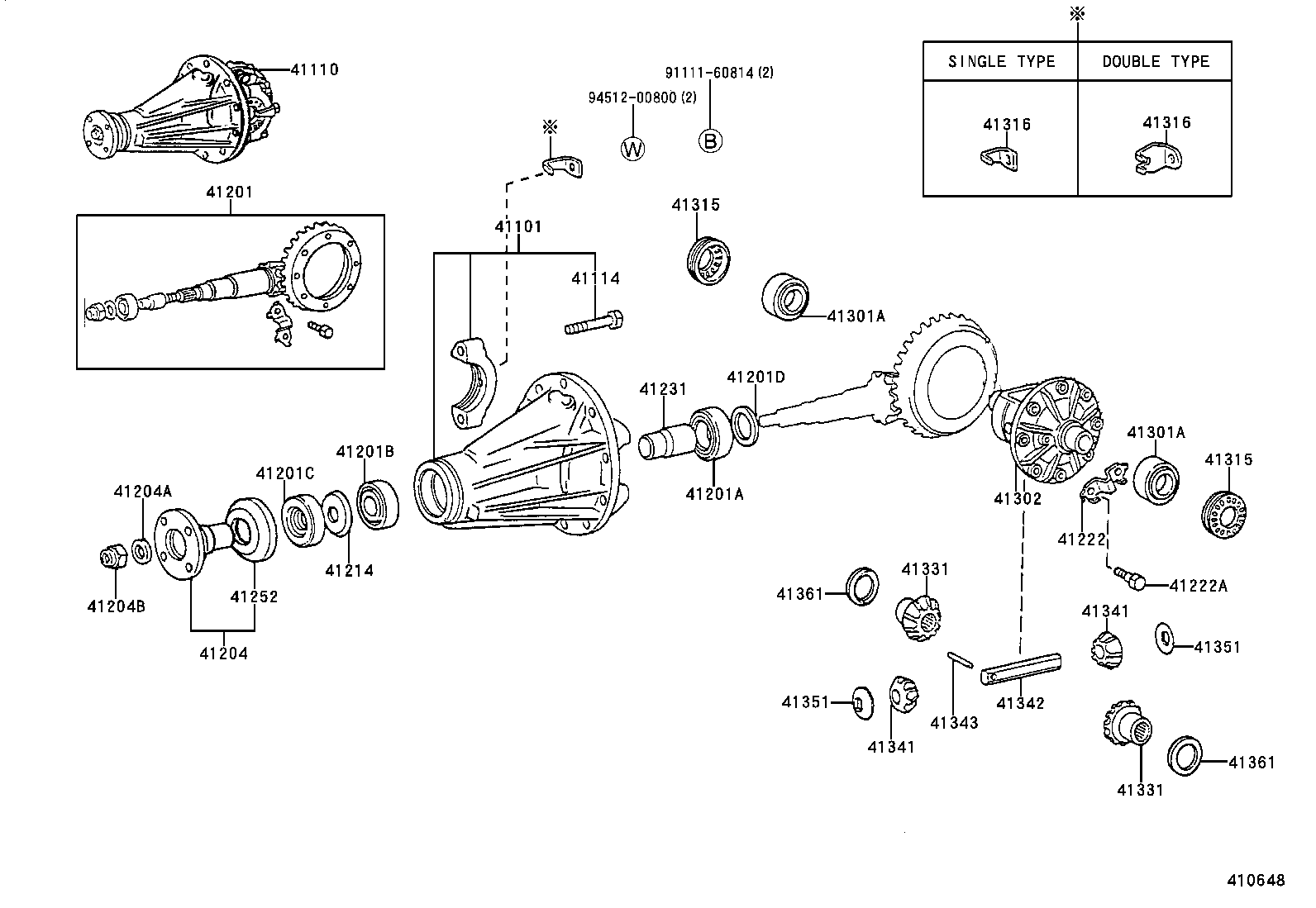  LITE TOWNACE TRUCK |  REAR AXLE HOUSING DIFFERENTIAL
