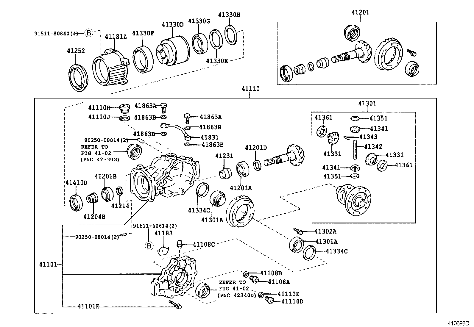  CAMRY GRACIA |  REAR AXLE HOUSING DIFFERENTIAL